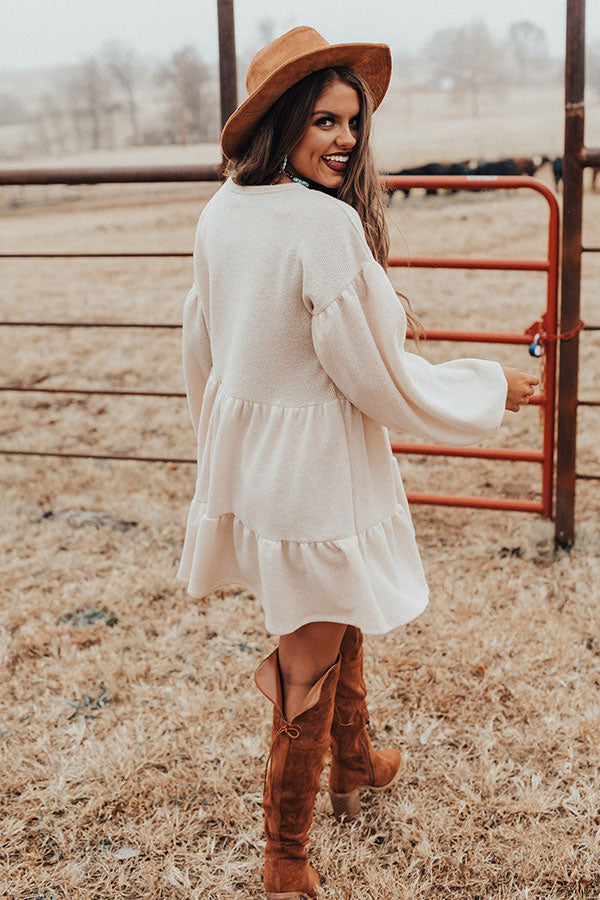 pale cream shift dress Colorado Casual Shift Dress In Cream