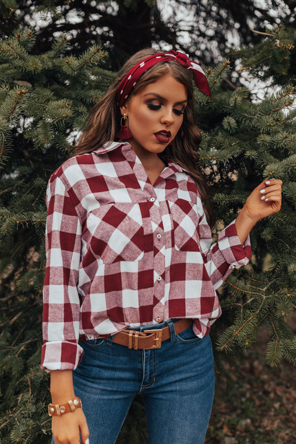 Good Girls Gone Plaid Top