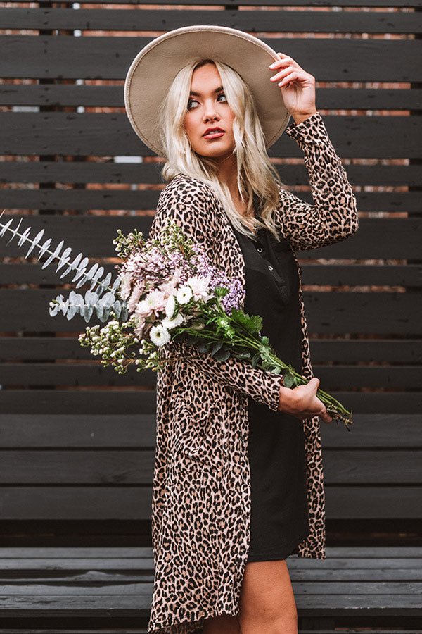Sweetly Swooning Leopard Cardigan