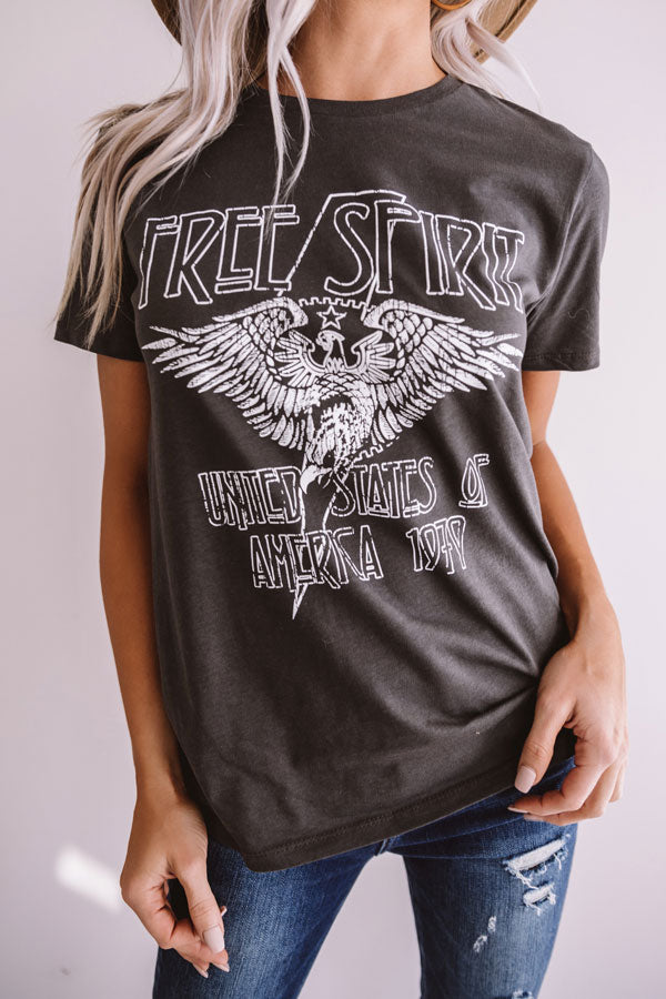 Free Spirit Shift Tee in Vintage Black Image - 1