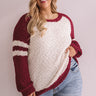 Extended Stay Popcorn Knit Sweater Curves Image - 1