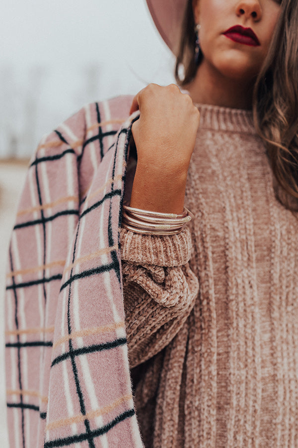 Get To The Point Jelly Bangle Set In Champagne