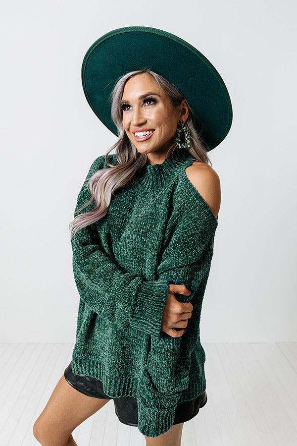Champagne in Aspen Chenille Sweater in Lush Meadow Champagne in Aspen Chenille Sweater in Lush Meadow