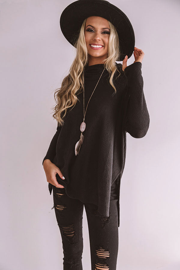 Flying Private Shift Tunic In Black