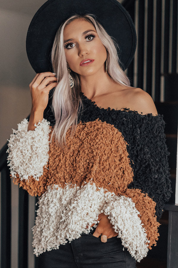 London Times Popcorn Knit Sweater