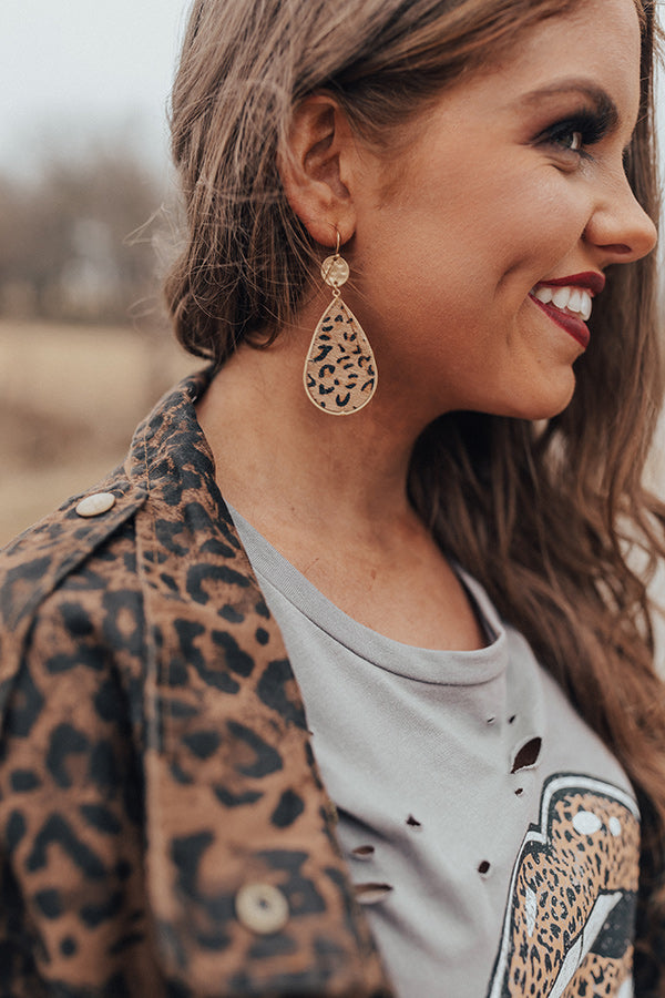 Big Finale Leopard Earrings