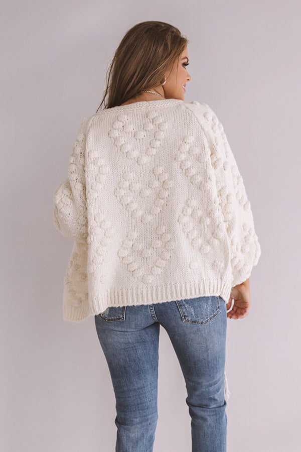 Romantic Mood Knit Cardigan in Cream