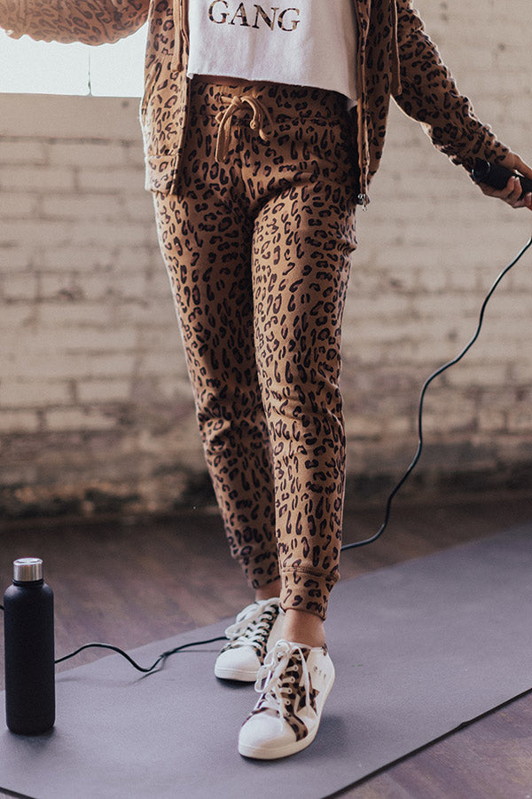 Cozy Express Leopard Joggers