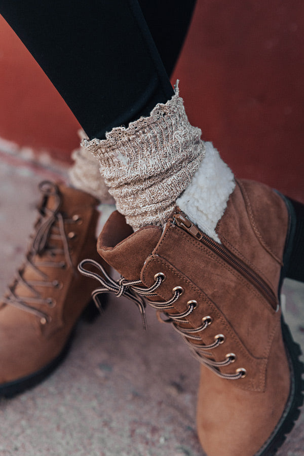 Forever In Fashion Socks In Beige
