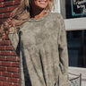 Adore The Day Tie Dye Sweatshirt In Pear Image - 1