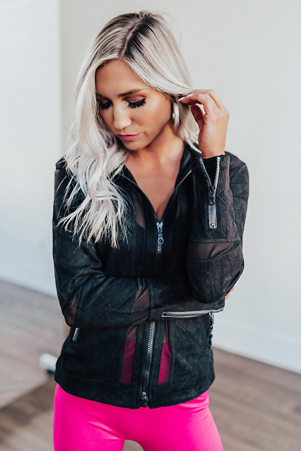 Sprinting To Happy Hour Mesh Jacket