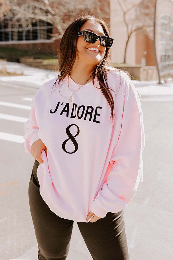 J'adore 8 Sweatshirt Curves