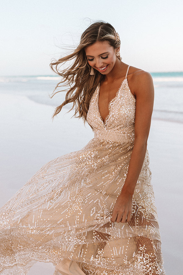 Glistening And Gorgeous Glitter Sequin Maxi Dress – Impressions Online  Boutique
