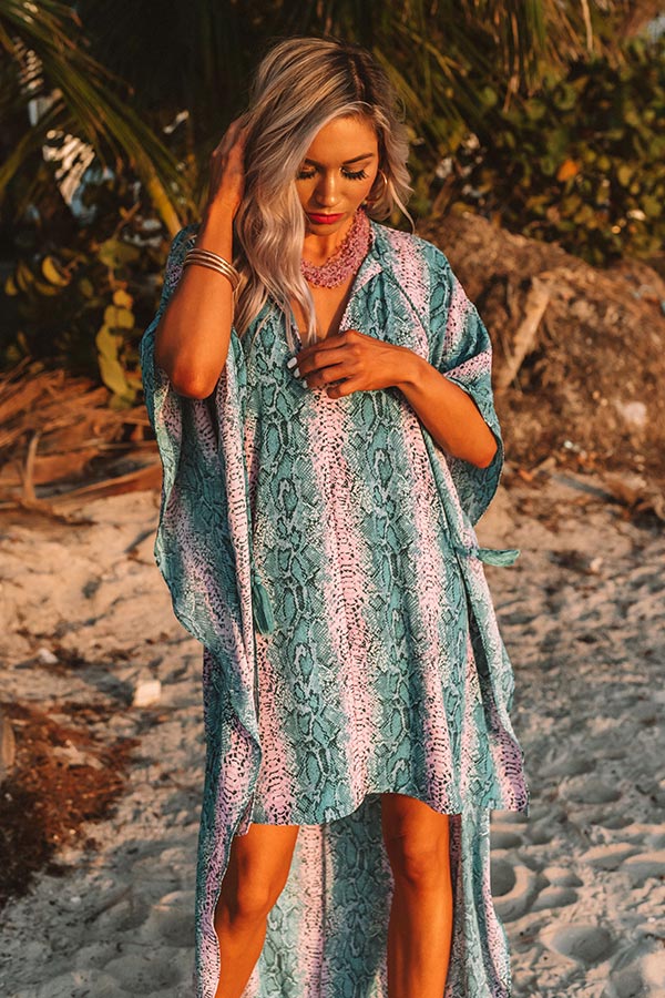 Gorgeous Grand Entrance Snake Print Dress in Teal Impressions Online Boutique Gorgeous Grand Entrance Snake Print Dress in Teal Impressions Online Boutique