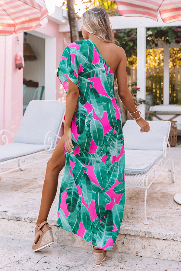 Major Flair Maxi Dress in Palm Leaf Green Major Flair Maxi Dress in Palm Leaf Green