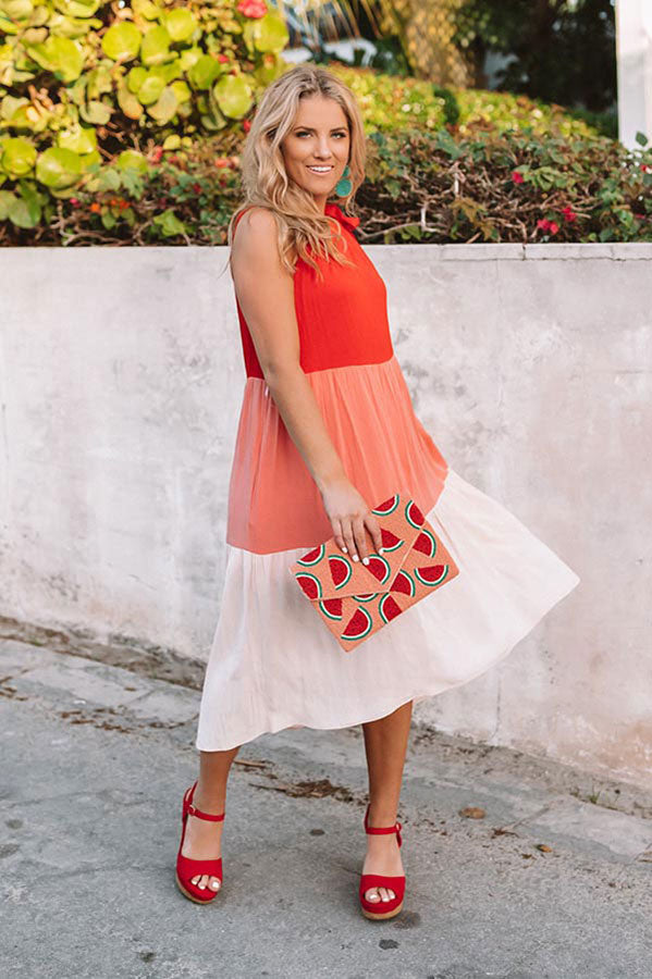 Prosecco Poolside Colorblock Midi Image - 1