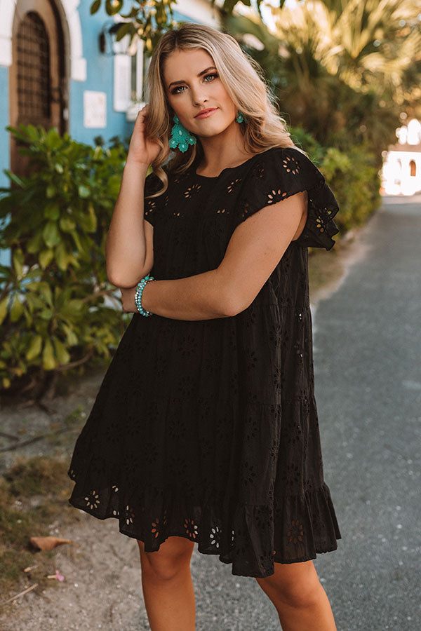loft black eyelet dress Ann Taylor LOFT Circle Eyelet Shift Dress