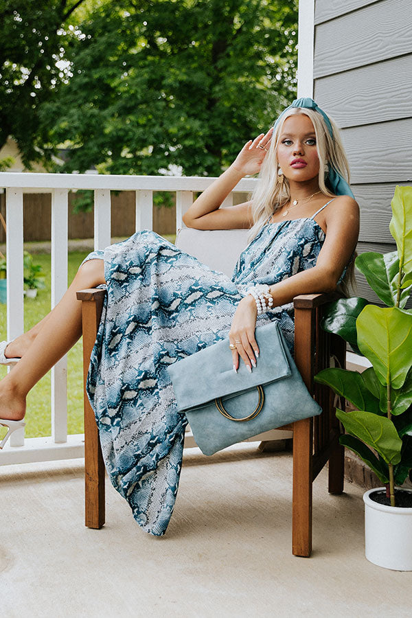 Playa Del Perfection Snake Print Maxi