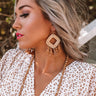 Bahama Sunrise Tassel Earrings In Tan Image - 1