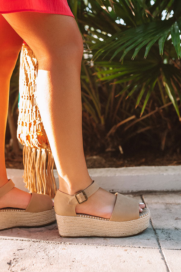 The Brighton Beach Espadrille In Khaki