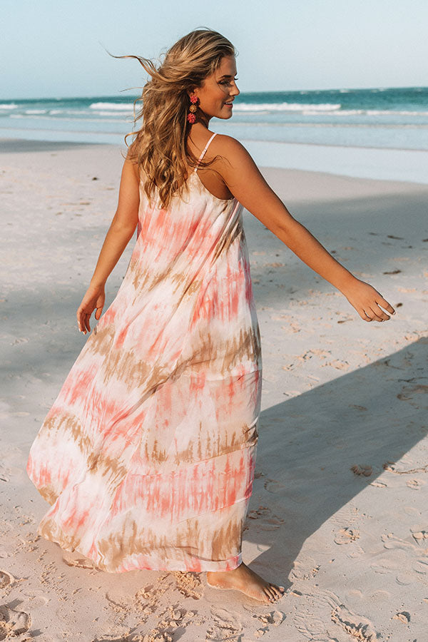 Sippin' At Sunset Watercolor Maxi in Calypso Image - 1