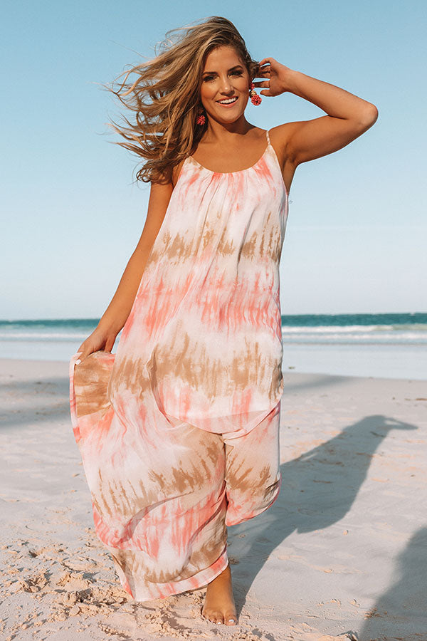 Sippin' At Sunset Watercolor Maxi in Calypso Image - 4