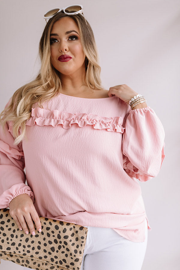 Now Or Never Shift Top In Pink Curves