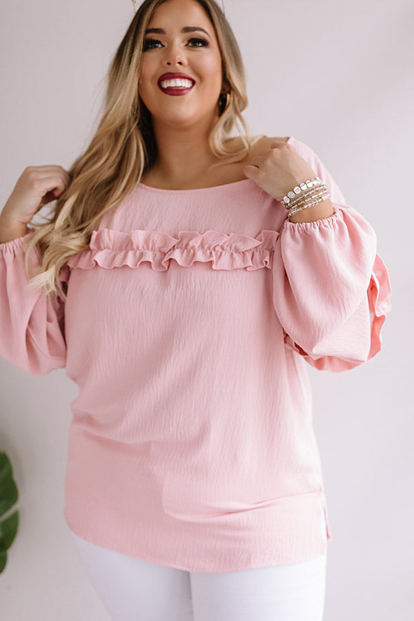 Now Or Never Shift Top In Pink Curves