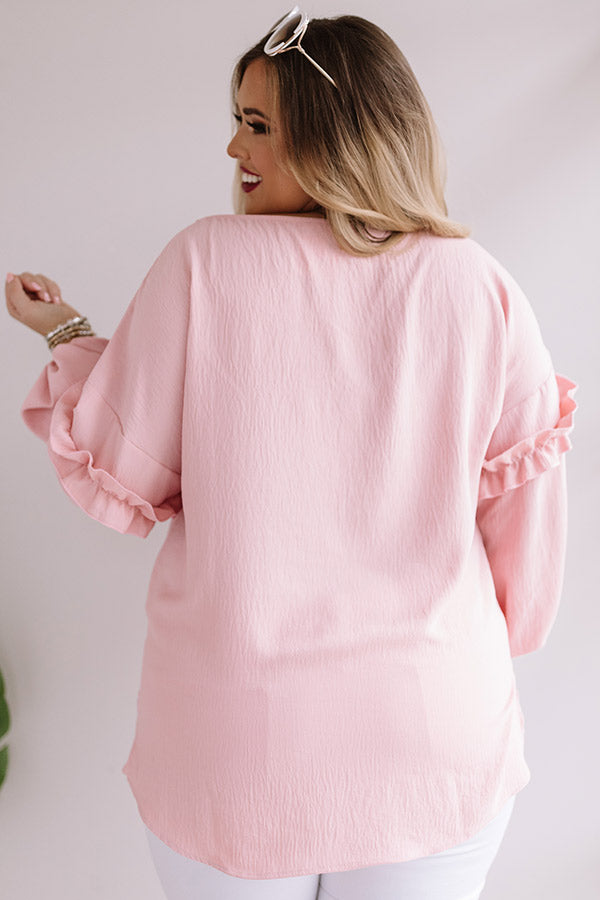 Now Or Never Shift Top In Pink Curves