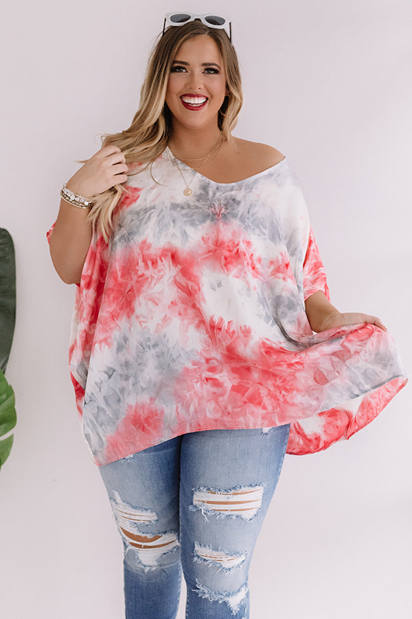 Upbeat Babe Watercolor Shift Top  Curves Image - 2