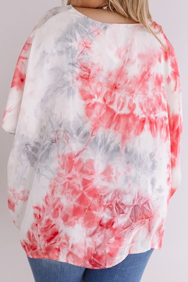 Upbeat Babe Watercolor Shift Top  Curves Image - 5