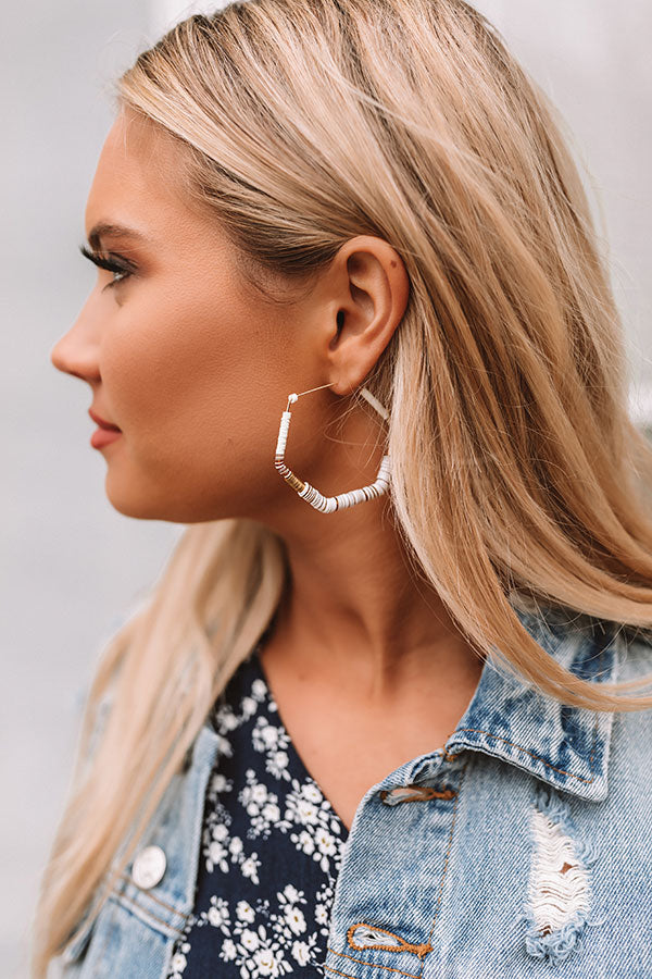 Love Island Earrings In Ivory