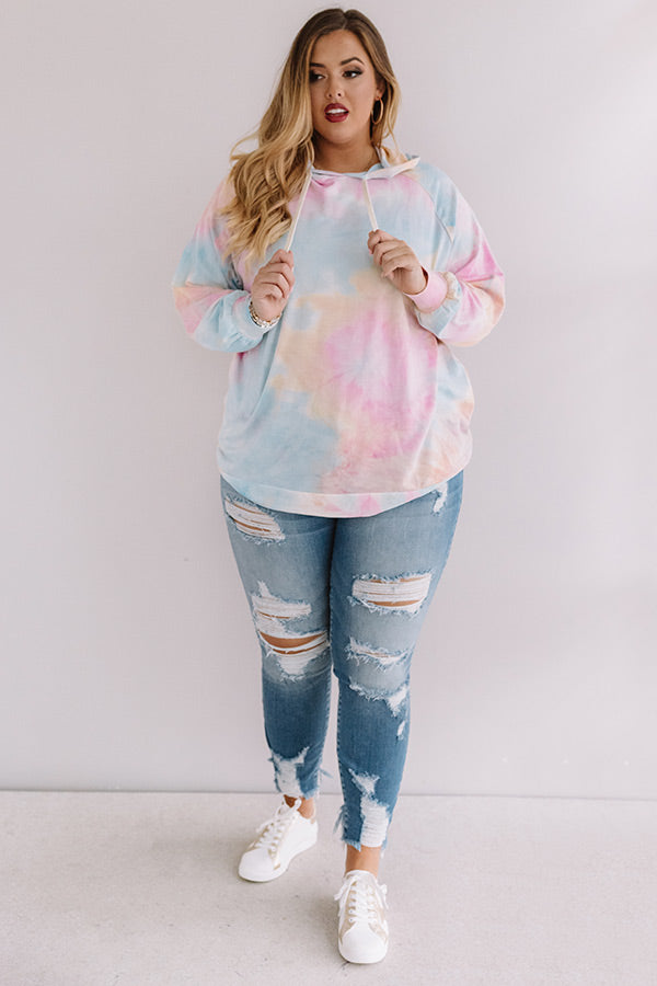 Newly Obsessed Tie Dye Hoodie Curves Impressions Online Boutique