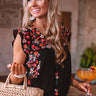 Resort To This Embroidered Shift Top In Black Image - 1