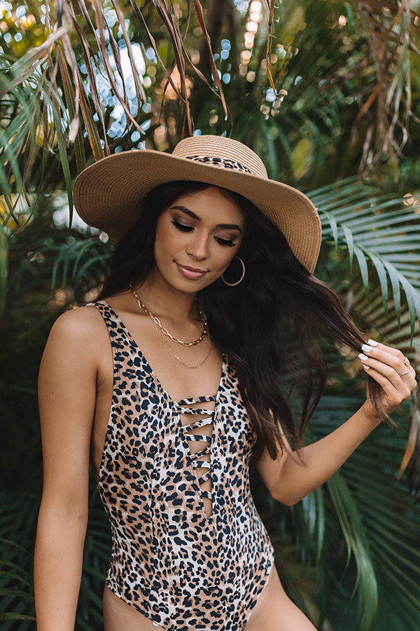 Tan Lines And Fun Times Leopard One Piece Swimsuit