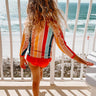 Splashes From The Sea Children's Ruffle Bikini Bottom in Coral Image - 1