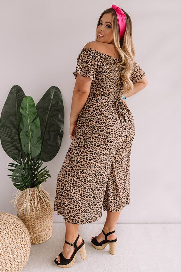 VIP Resort Leopard Jumpsuit