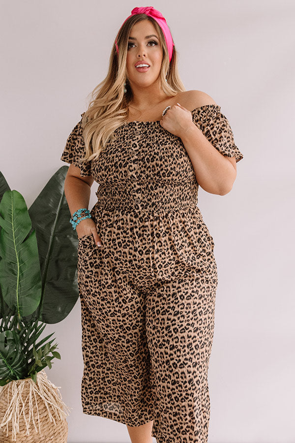 VIP Resort Leopard Jumpsuit