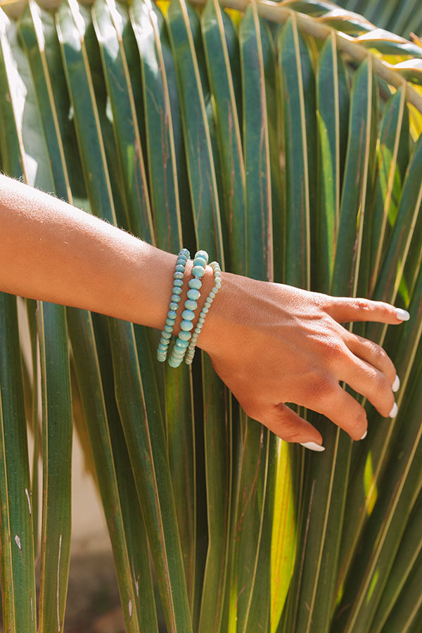 Pure Perfection Semi Precious Bracelet Set In Pear