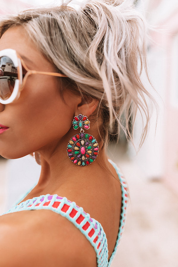 Southern Sweetheart Earrings In Multi