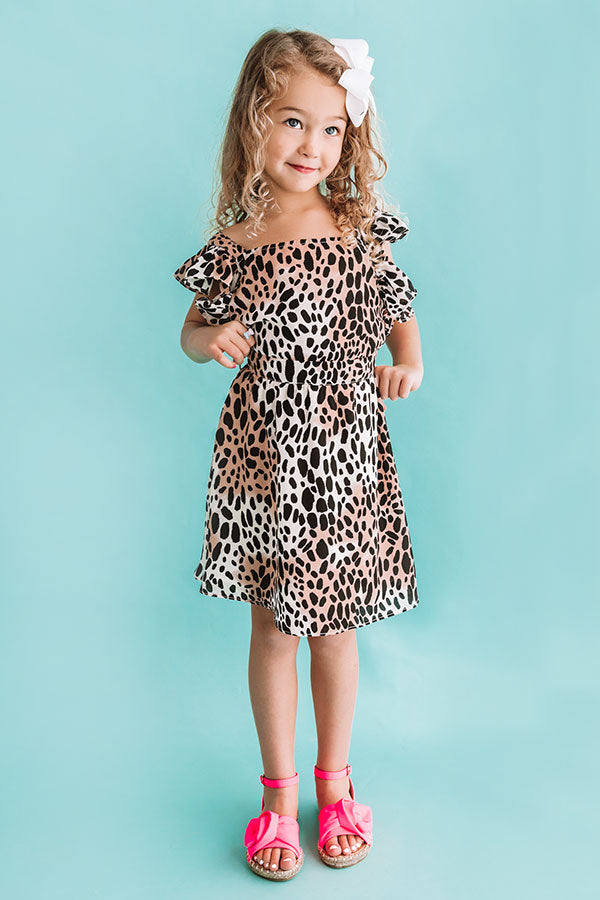 Star Of The Show Children's Cheetah Print Dress