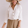 Meet Up For Margs Button Down Top In Ivory Image - 1