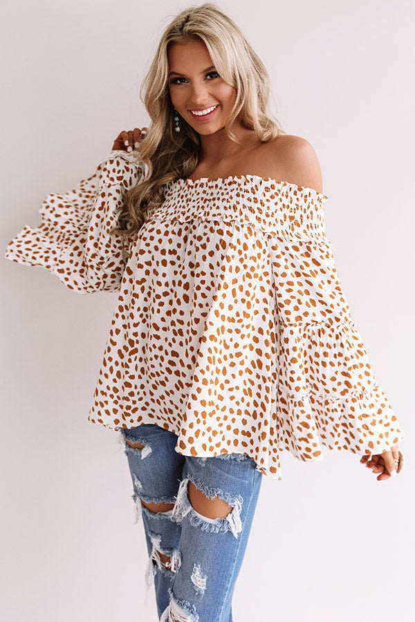 Southern Sunset Off Shoulder Top
