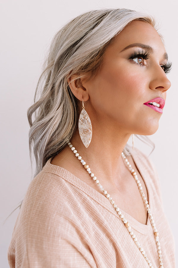 Seaside Tide Earrings In Stone