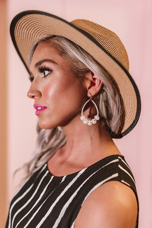 Brunch And Bubbly Beaded Earrings In Ivory