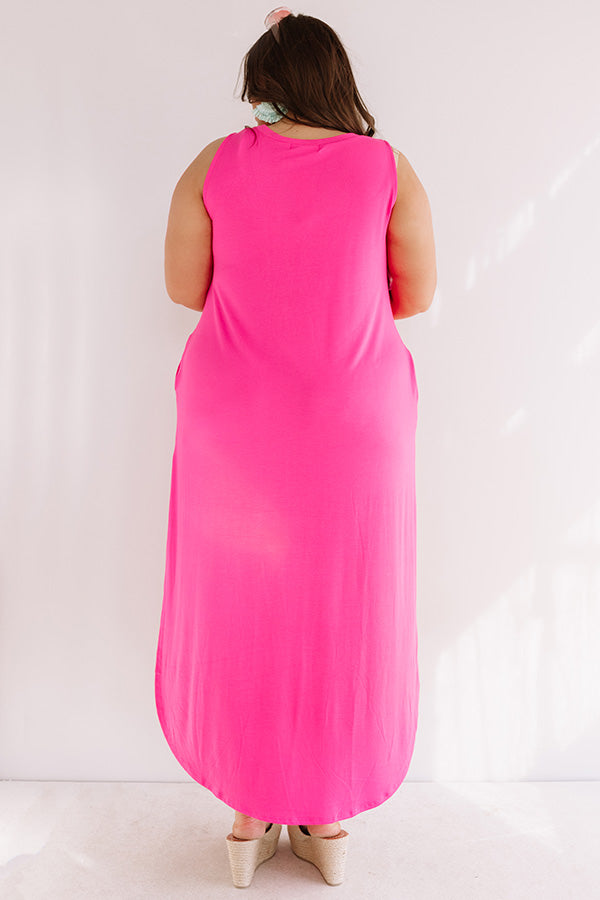 Pretty Prophecy Maxi In Hot Pink Curves