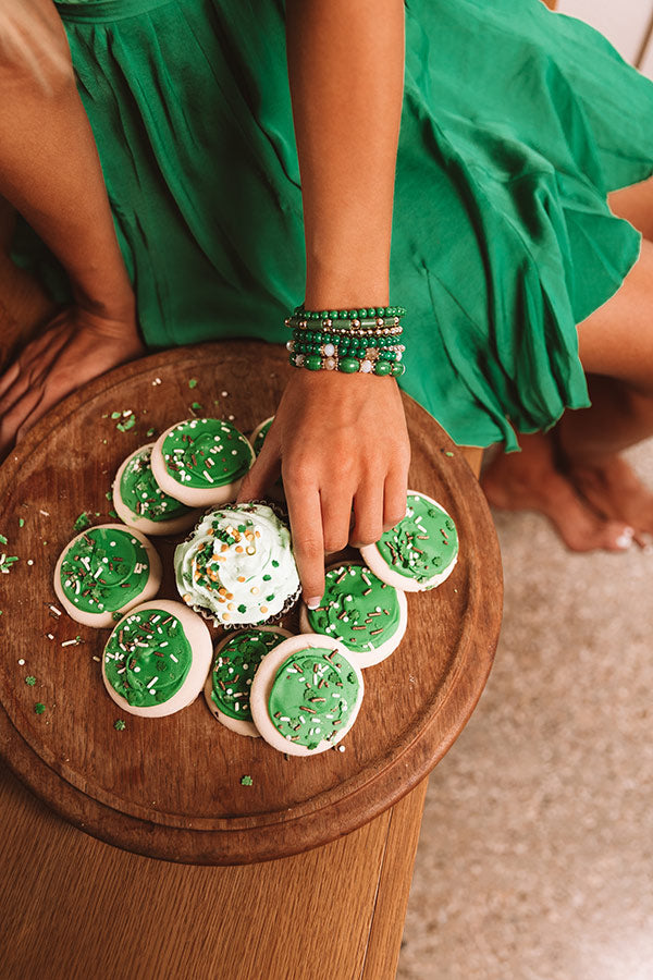 Secret Island Bracelet Set In Green