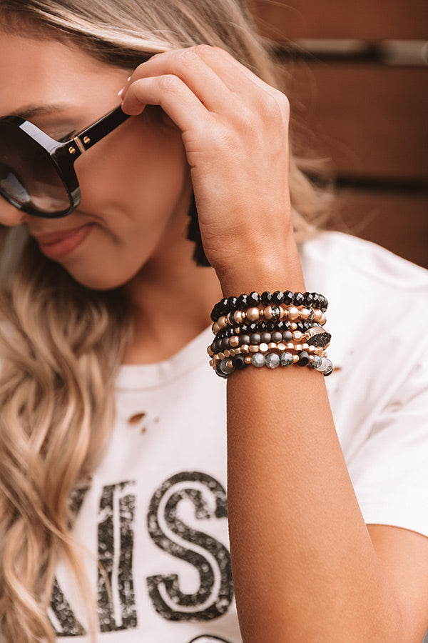 Broadway Beautiful Bracelet Set In Black