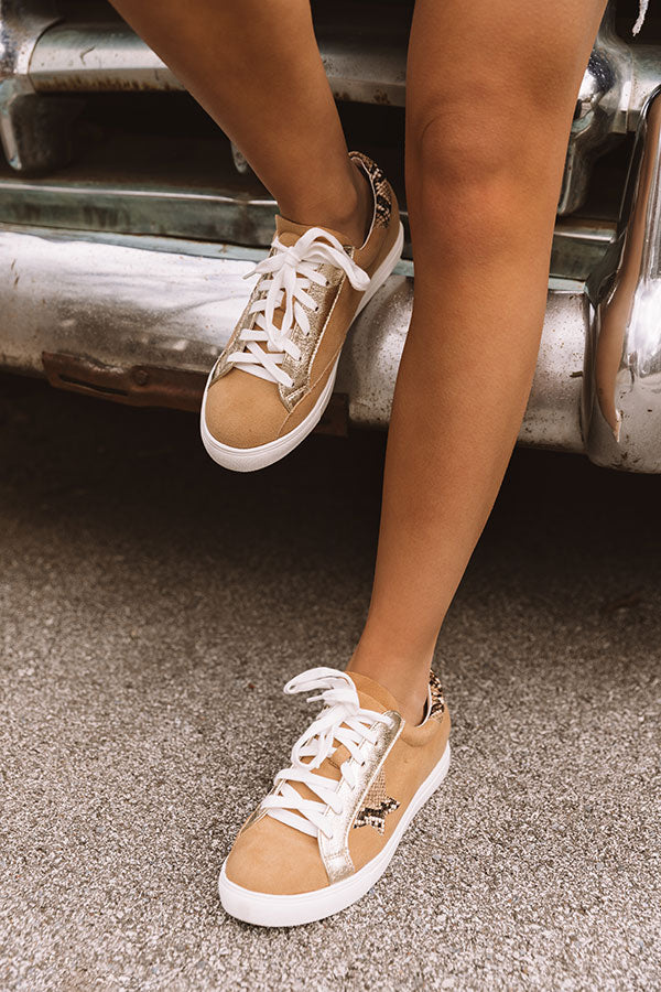 Shine Brighter Sneaker In Iced Mocha