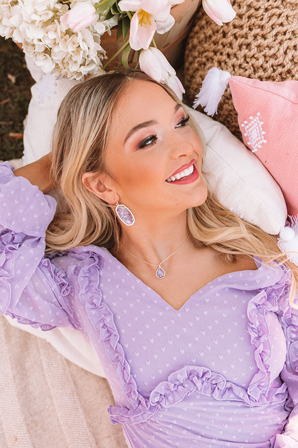 earrings on purple dress What Color Jewelry To Wear With a Purple Dress